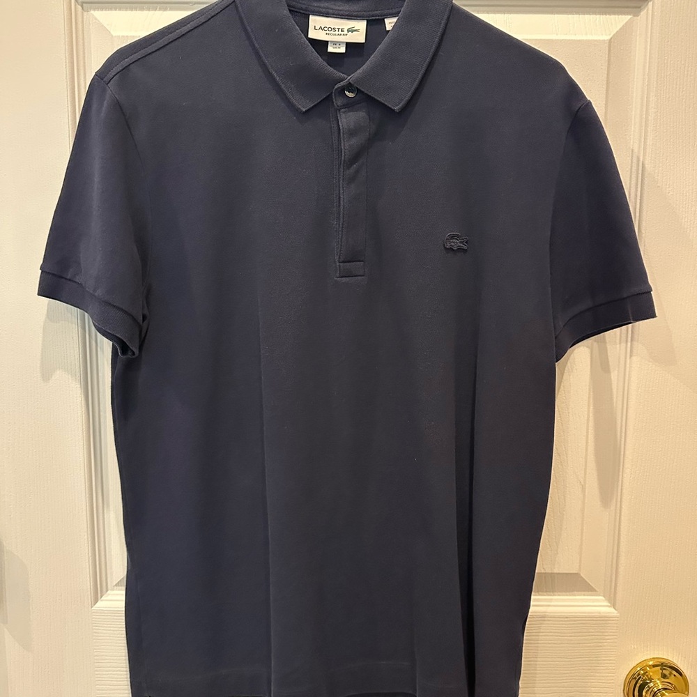 Lacoste Men's Navy Classic Pique Polo Shirt